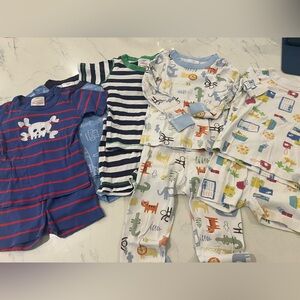 5 pairs Hanna Andersson PJs, sz4